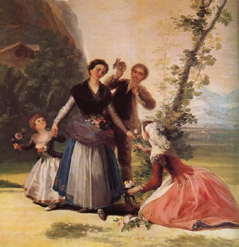 Francisco de Goya Blomsterforsaljerskan,omkring china oil painting image